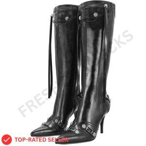 Brand New Dsevht Boots 6 Black Stiletto Heel